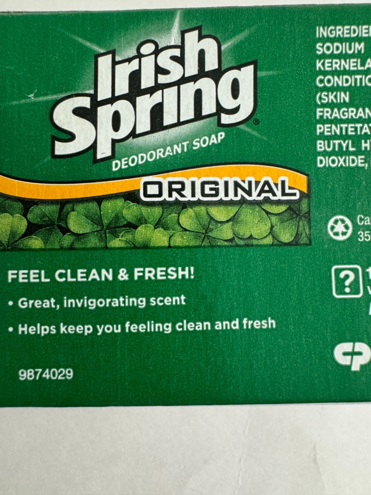 Lot 2 Irish Spring Original Soaps 3-3/4 Oz. Made USA Last True Original Formulas