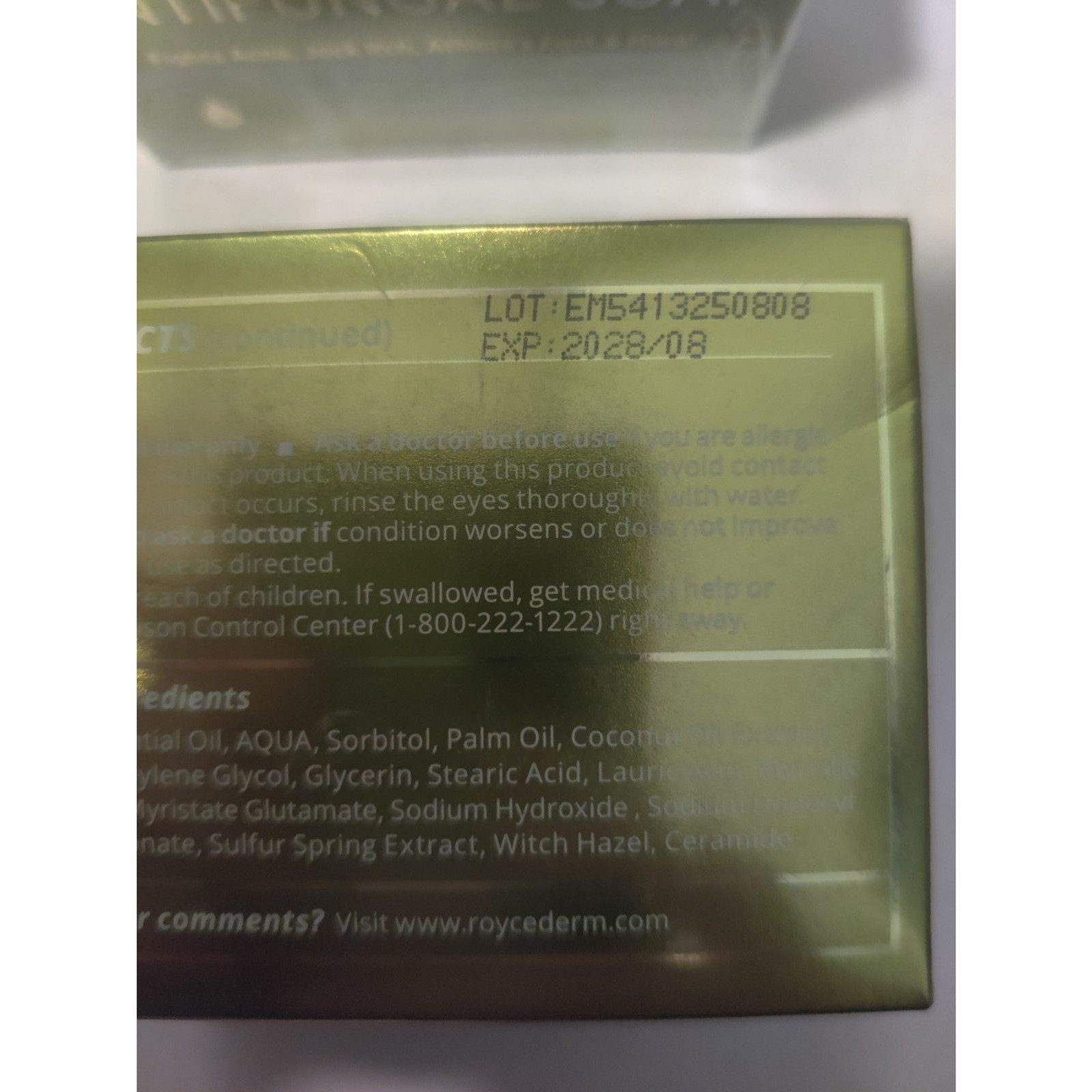 Roycederm Tea Tree Oil Antifungal Treatment Soap For Face & Body 2 Pack X 2