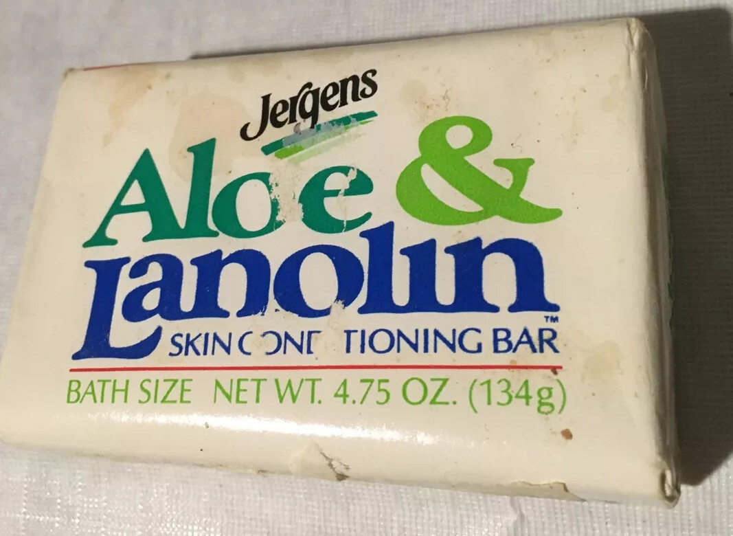 Jergens Aloe & Lanolin Bath Size Vintage Bar