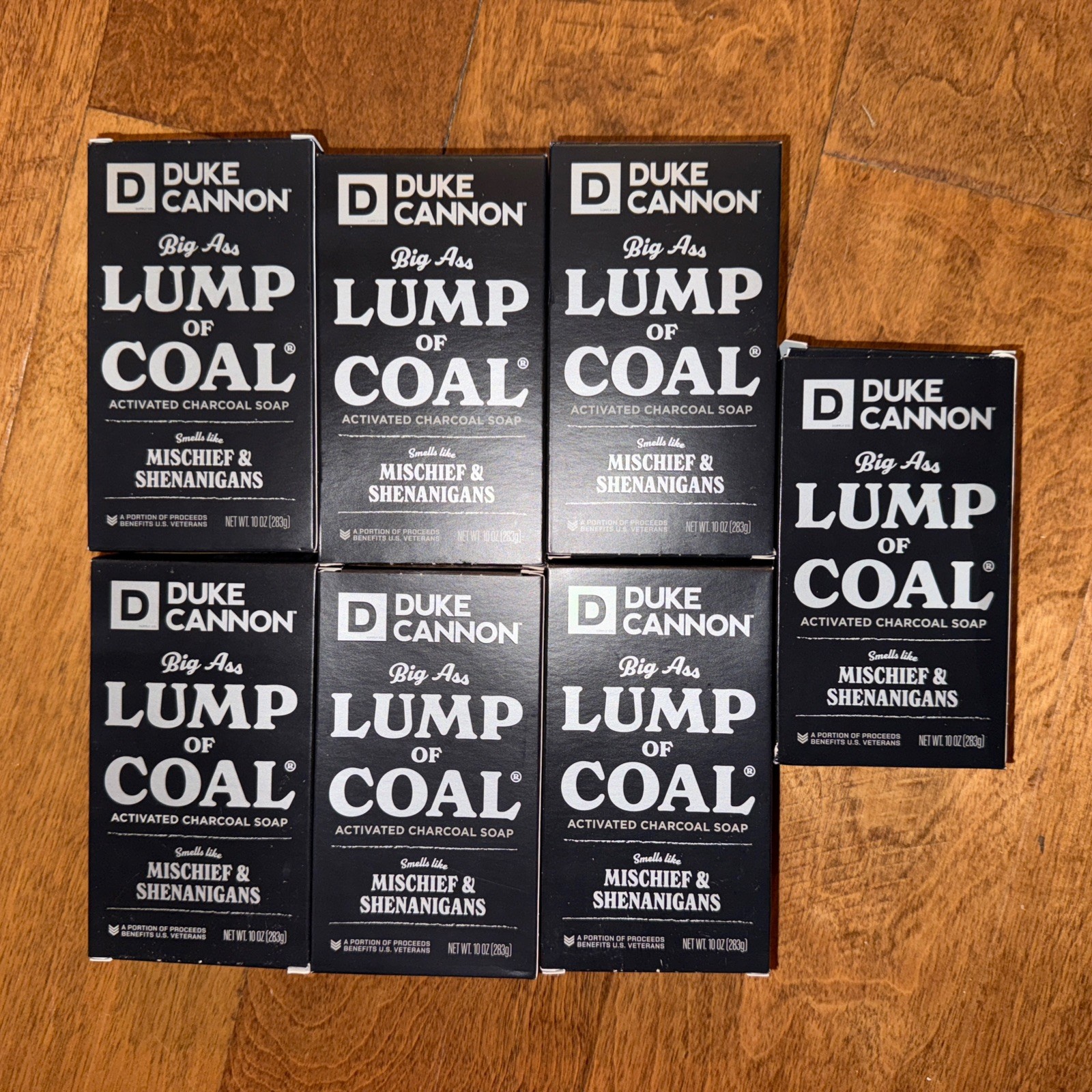 New Mens Duke Cannon Big Ass Bar Of soap Lump of Coal 10 oz Lot of 7 mischief