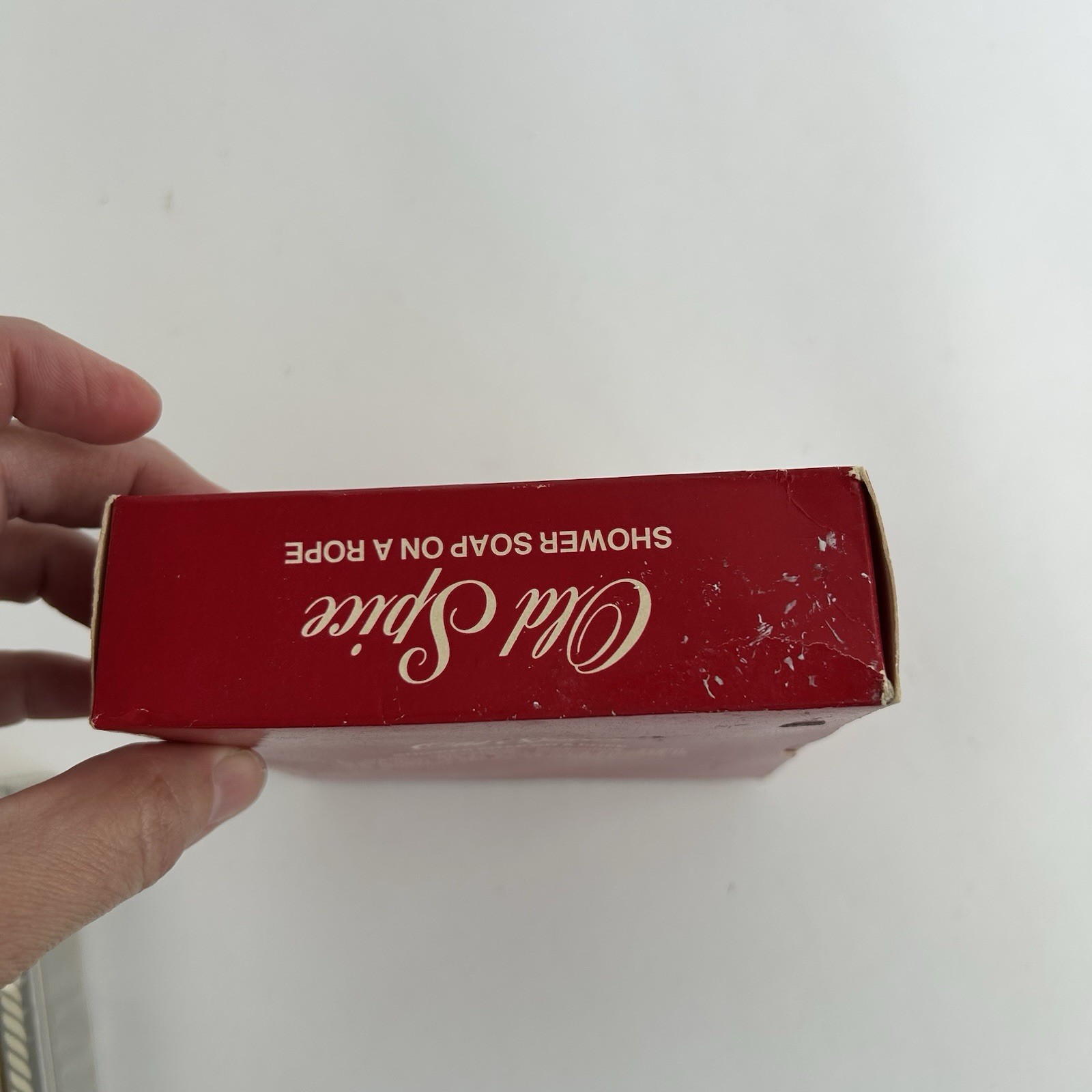Vintage Old Spice Shower Soap on a Rope 5 oz Shulton Made USA Boxed Compass Logo