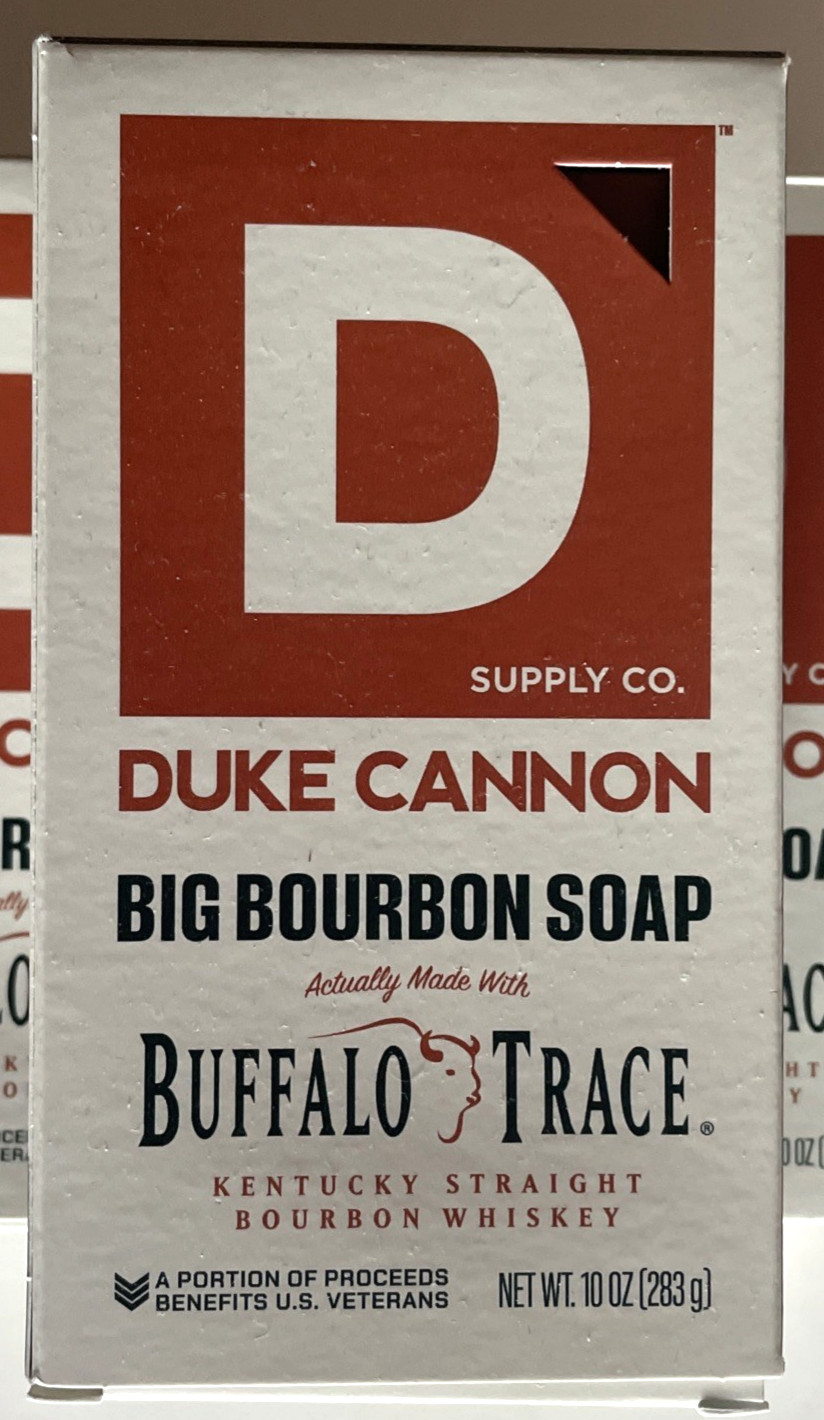 3 Duke Cannon Buffalo Trace Big Bourbon Soap Bar 10 oz ea