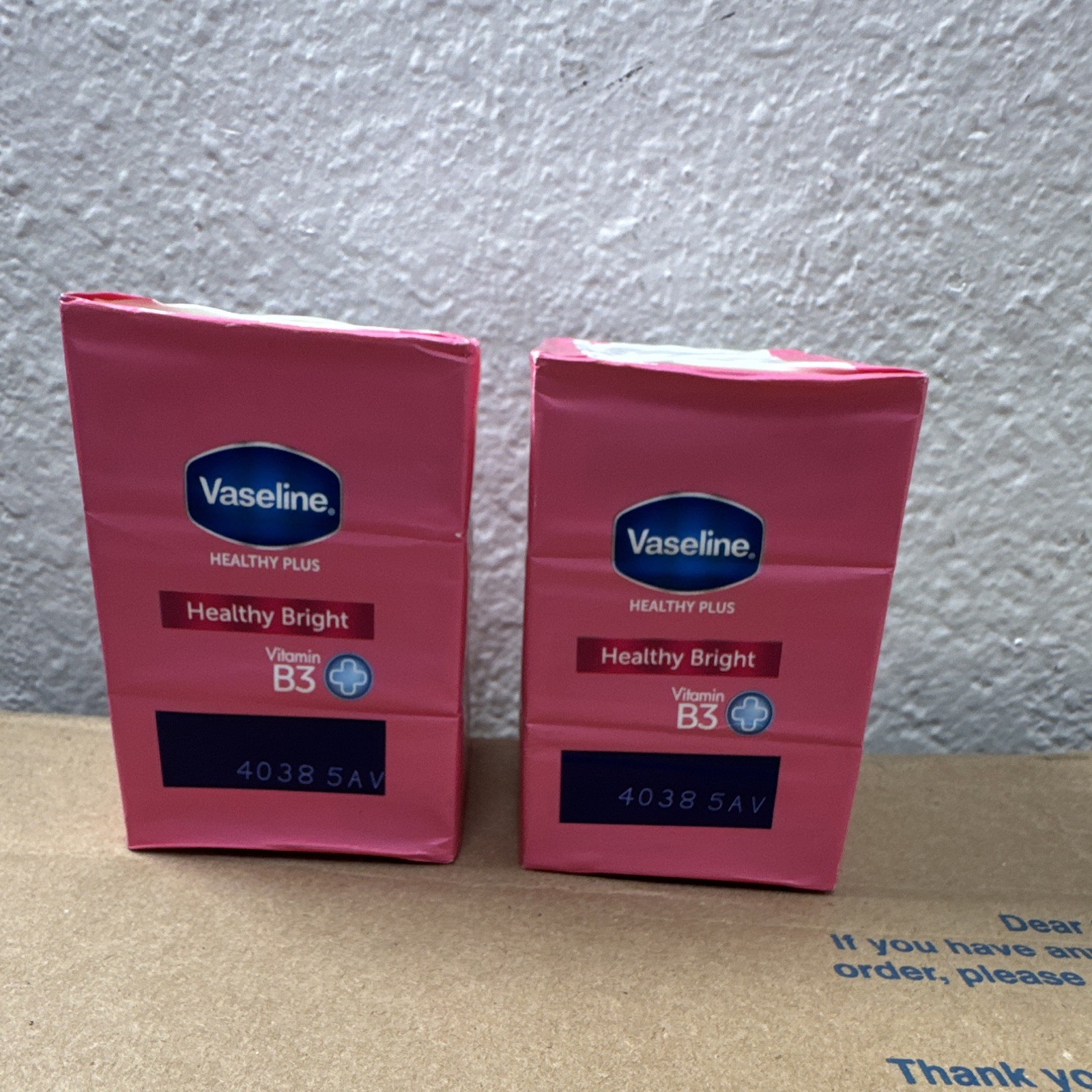 Vaseline Healthy Plus Bar Soap Vitamin B3 Moisturizing 3x75g Healthy Bright