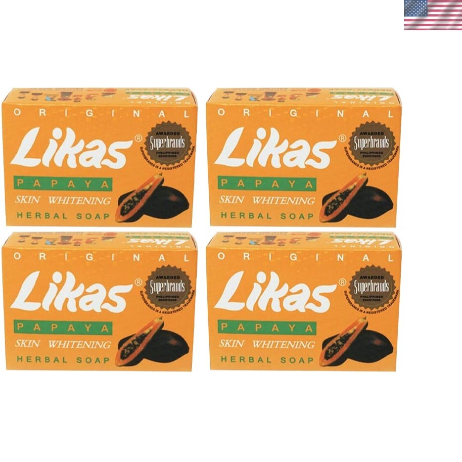Delightful Papaya Soap – Pack of 4 Bars for All Skin Types – Body Care Essential