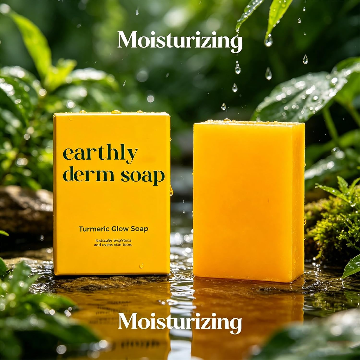 Turmeric Glow Soap, Natural Handmade Bar, Gentle Cleansing and Moisturizing, for