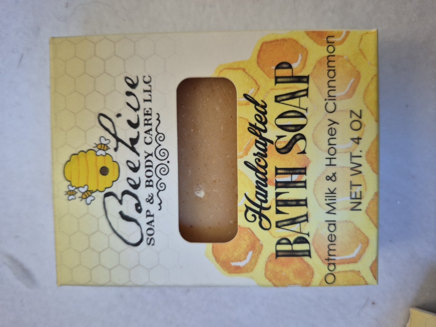bee hive Soap And Body Care Handcrafted Bath Soap Oatmeal Milk & Honey Cinnamon