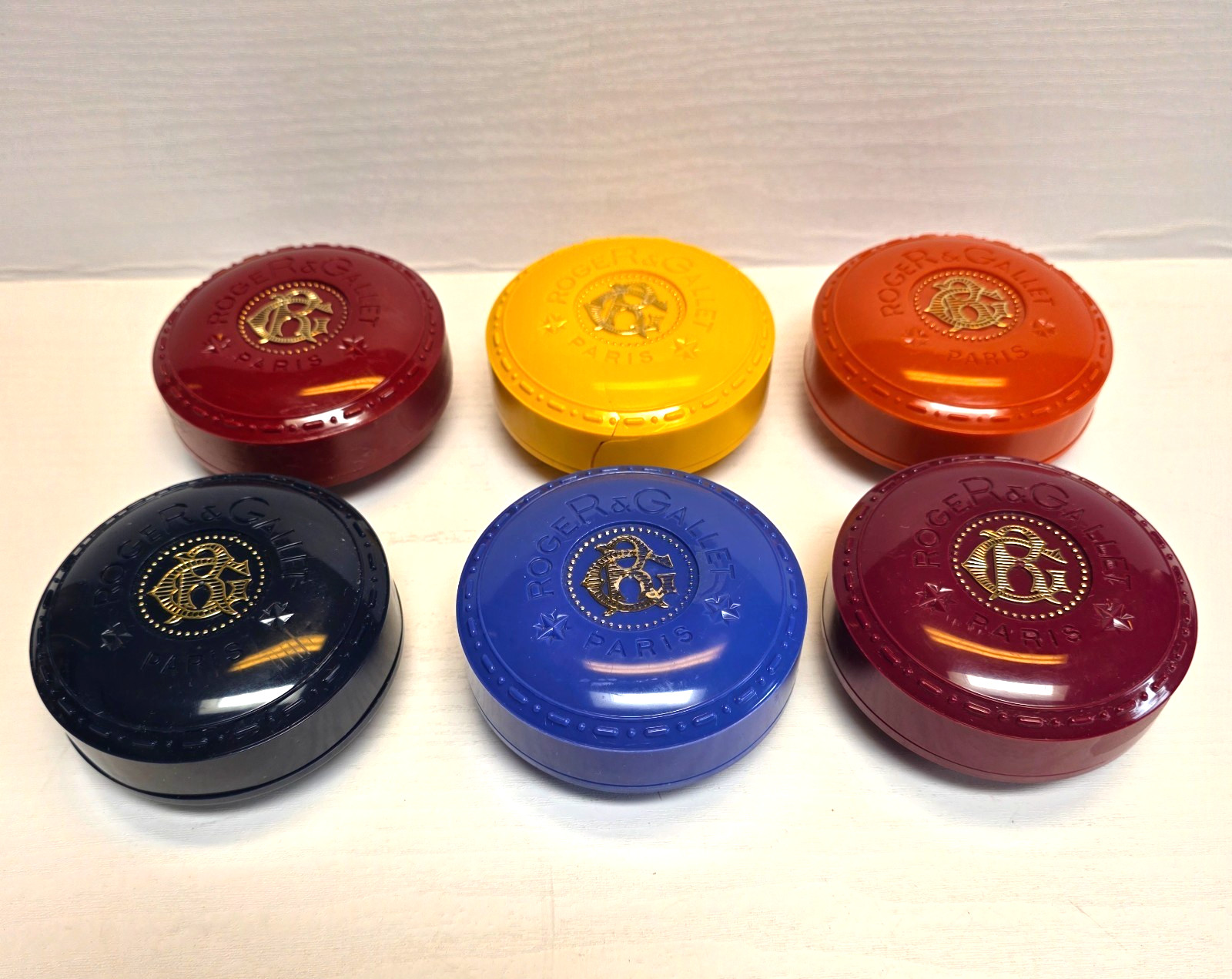 Vintage Roger & Gallet Paris Perfumed Soap Lot 5.3oz w/Case 6 Soaps