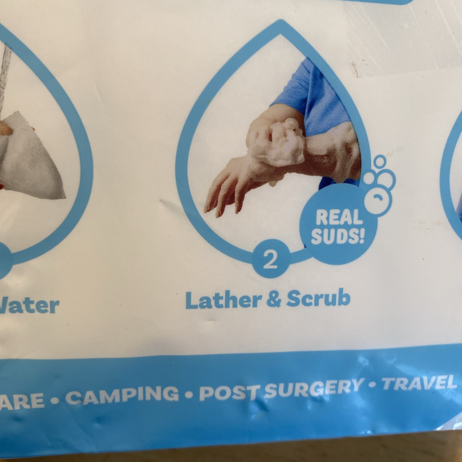 Scrubzz Disposable Rinse Free Bathing Wipes – 25 Pack All-in-1 Single Use Shower