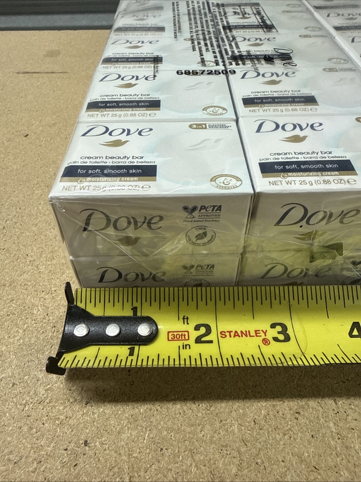 (48) Dove Cream Beauty Bar Travel Size 0.88 oz each, 25g Travel, Hotel