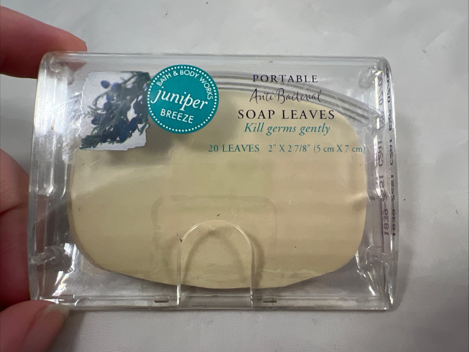 NEW Vintage Bath & Body Works Portable Anti Bac Soap Leaves- Juniper Breeze