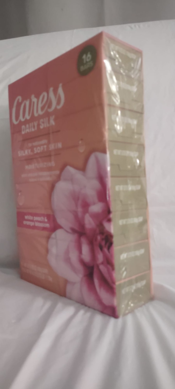 Caress Daily Silk Beauty Bar, White Peach & Orange Blossom, 3.75 oz.,16 count