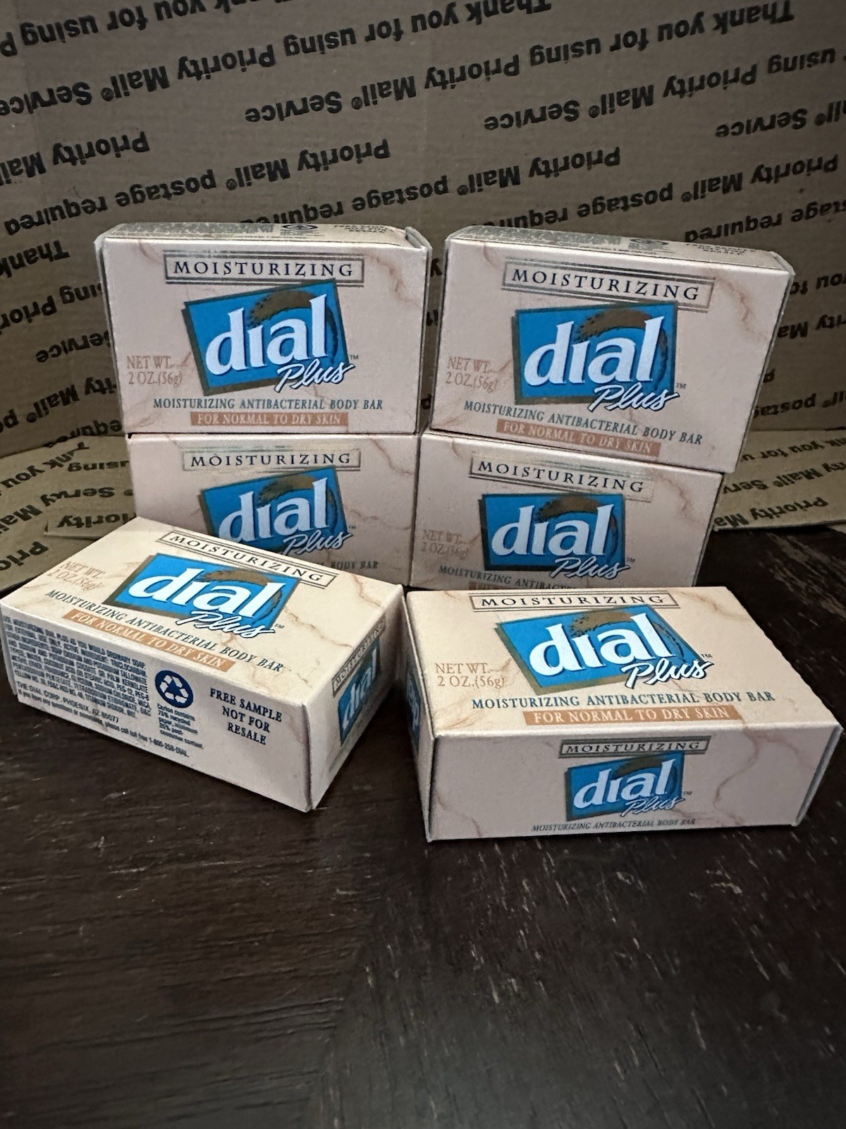 6 Vintage Dial Plus Moisturizing Bar Soap For Normal / Dry Skin 1 Oz Each