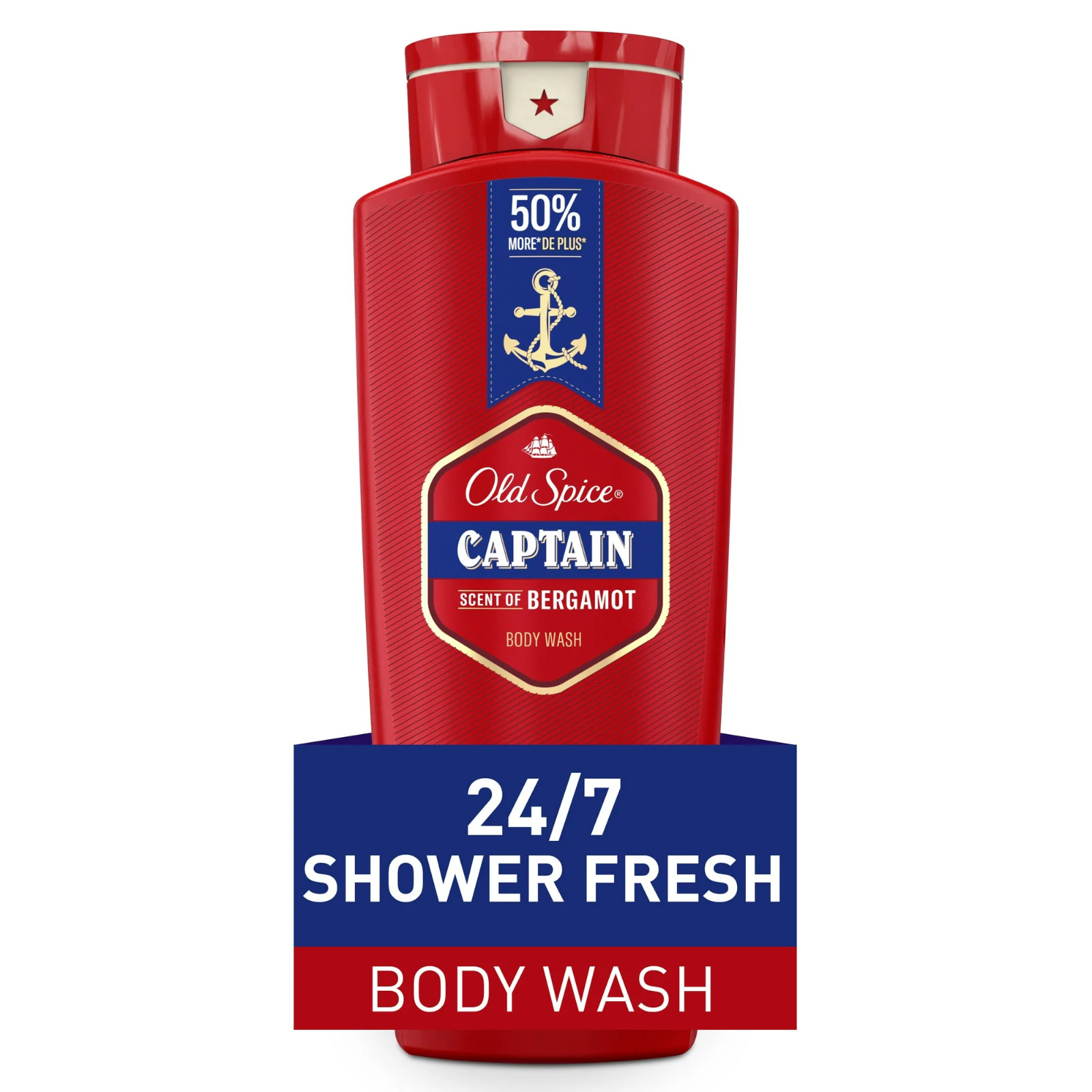 Old Spice Red Collection Body Wash Captain, 24.0 fl oz