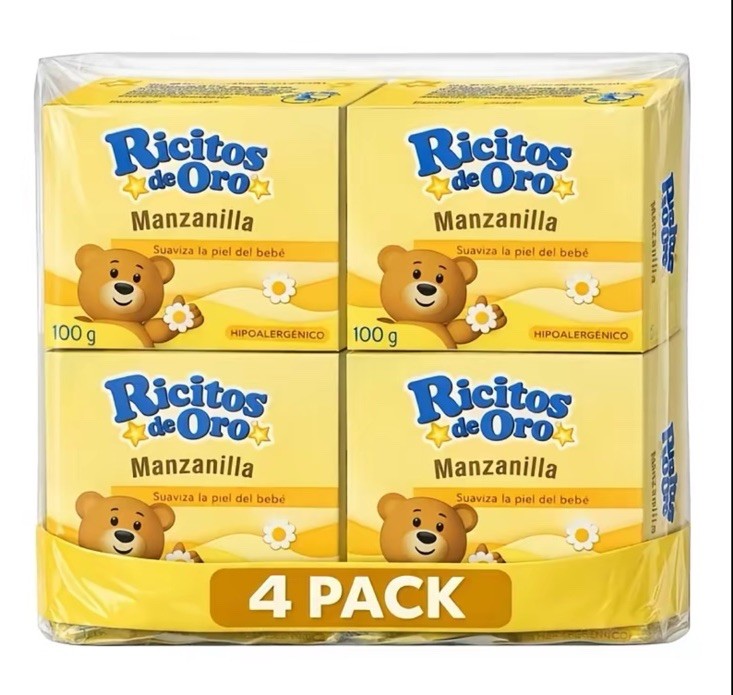 Ricitos de Oro Soap Bar 4 Pack 100% Natural Made In Mexico