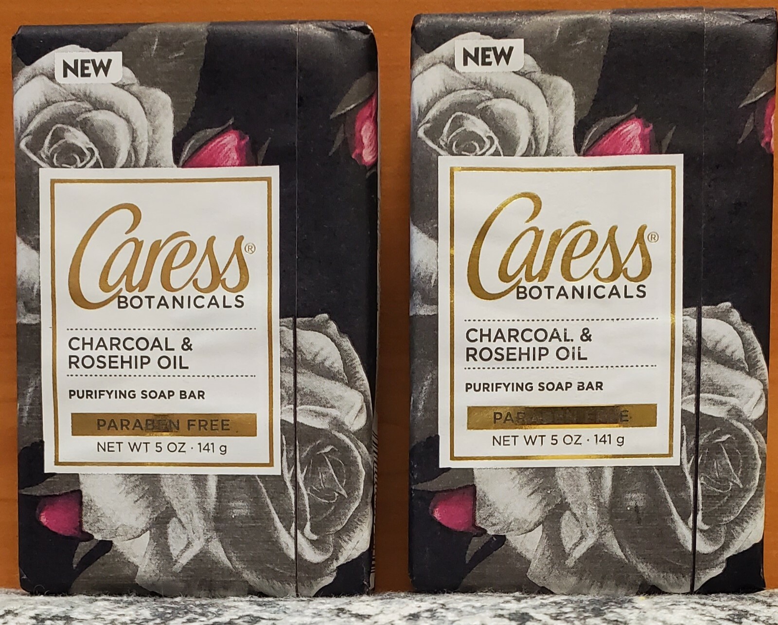 Caress Botanicals White Orchid & Coconut Milk OR Charcoal & Rosehip Oil Bar Soap