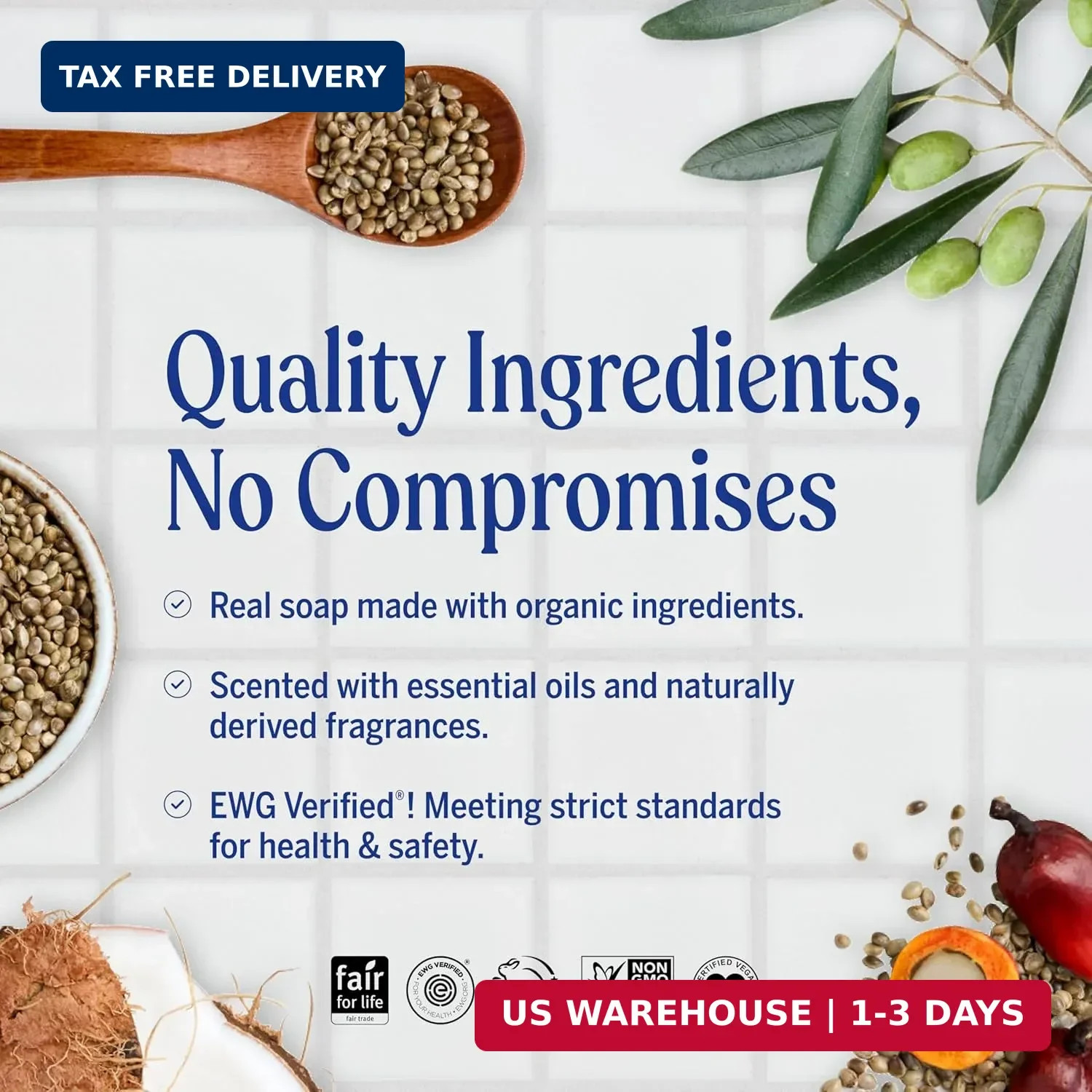 Dr. Bronner’s Pure-Castile Magic Bar Soap – Made with Regenerative Organic Certi