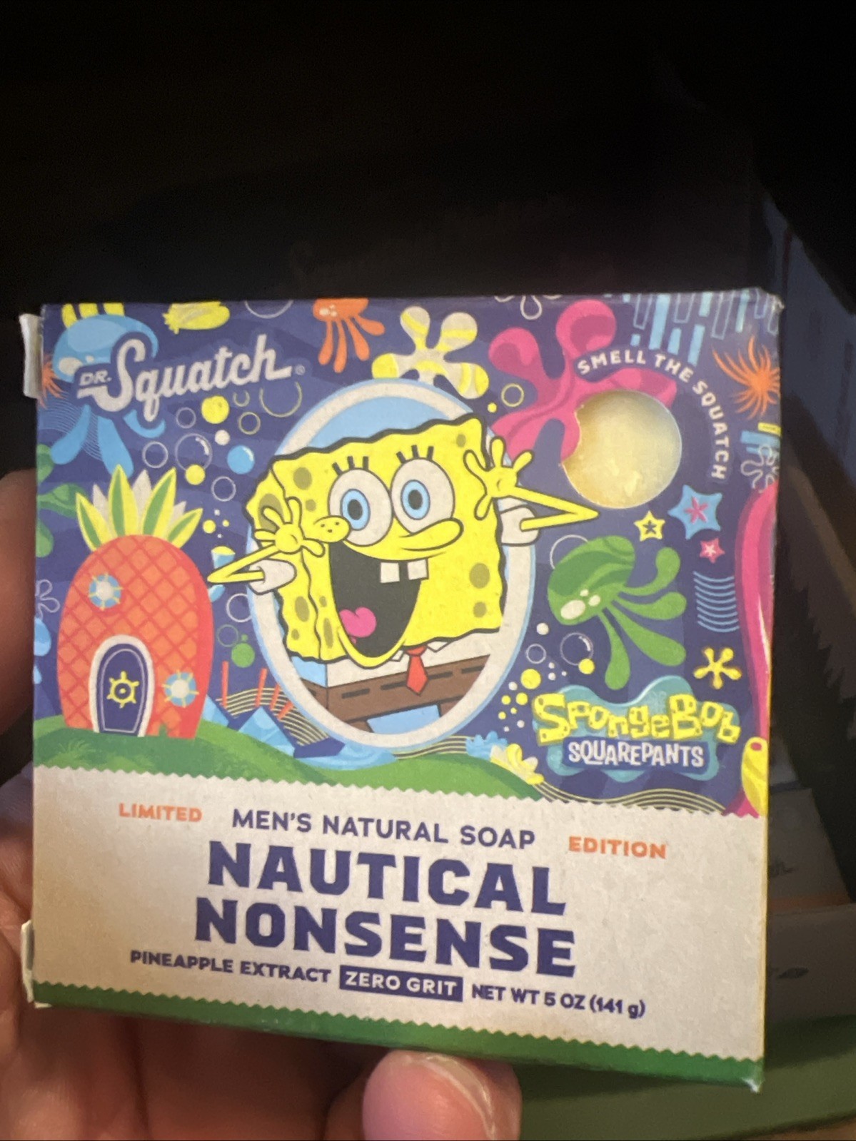 Dr. Squatch Limited Edition Nautical Nonsense SpongeBob Square Pants Mens Soap