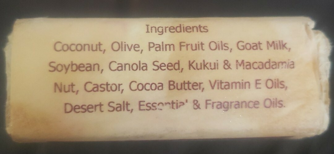 Rainbow Ridge Farm Maui Nui Kalima Coconut Creme Goat Milk Soap