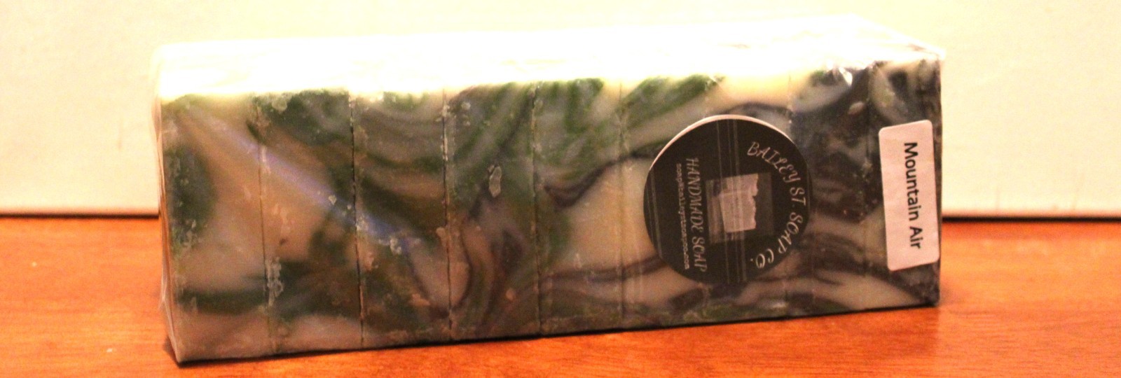 Mountain Air Cold Processed handmade soap loaf, 9 precut bars
