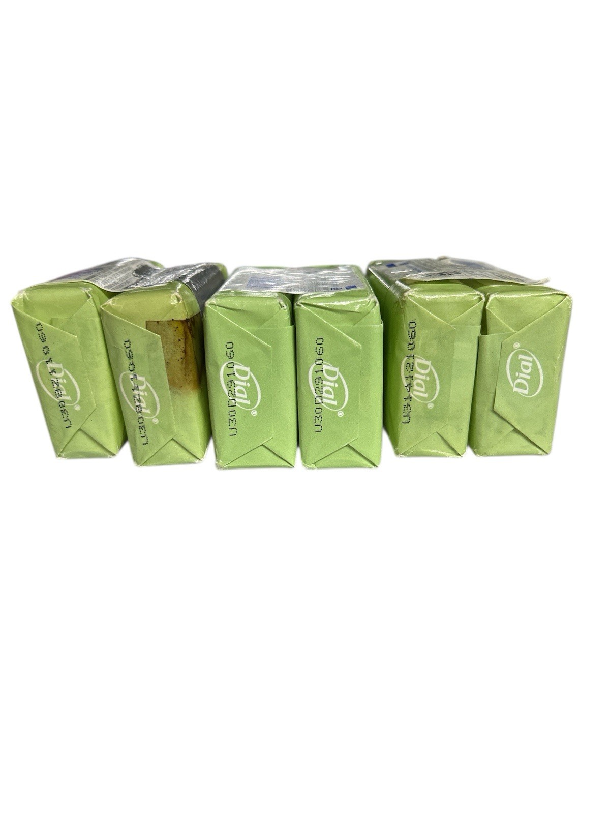 6 BARS Of Dial Basics Hypoallergenic Bar Soap 3.2 Oz Ea DAMAGED TAPED SEE PHOTOS