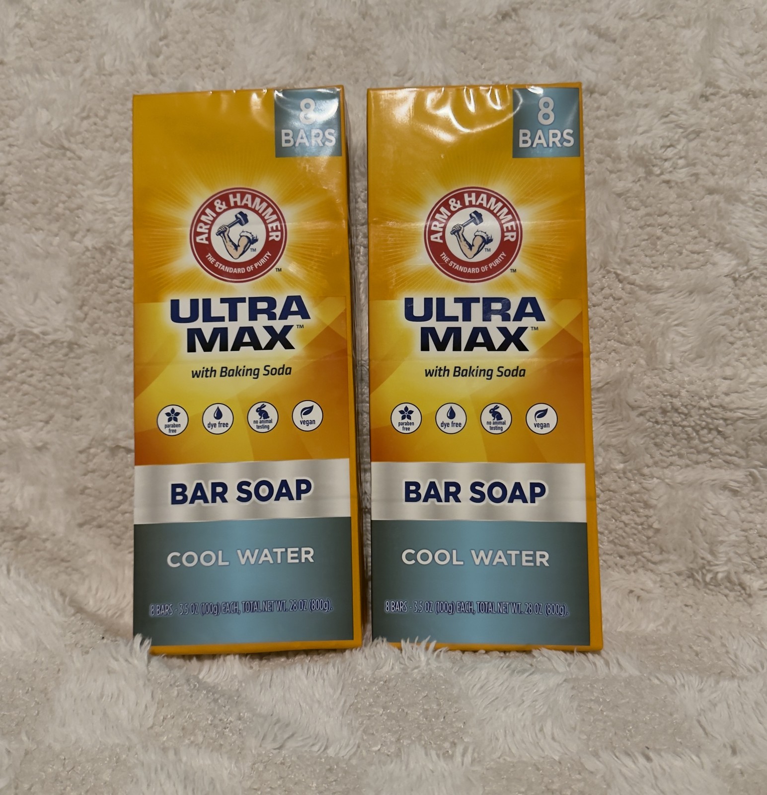 Arm & Hammer Ultra Max Cool Water Bar Soap 16 Bars 3.5oz