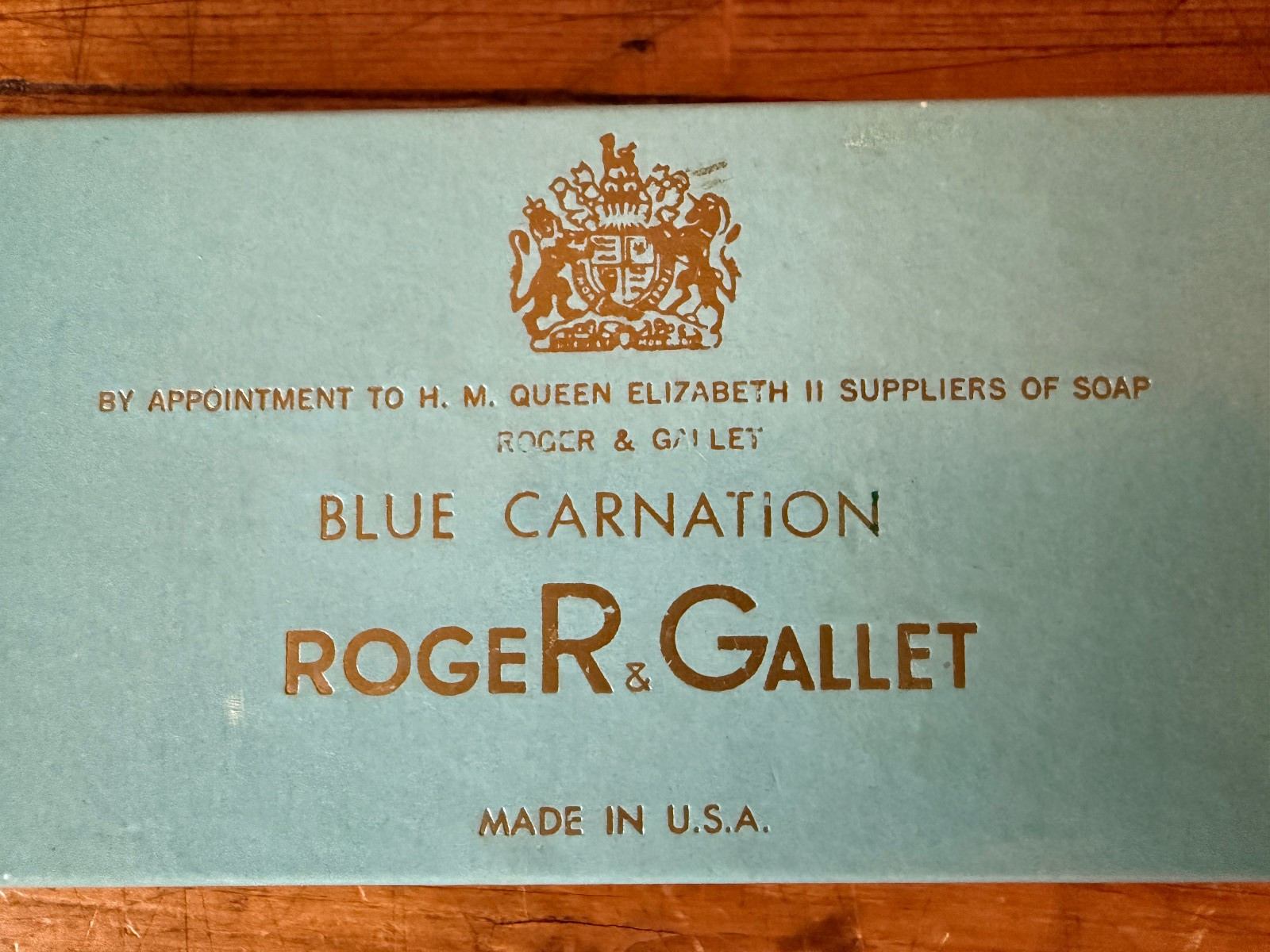 Vintage Roger Gallet Paris Perfumed Soaps Blue Carnation & Lavender 3 Of 100g