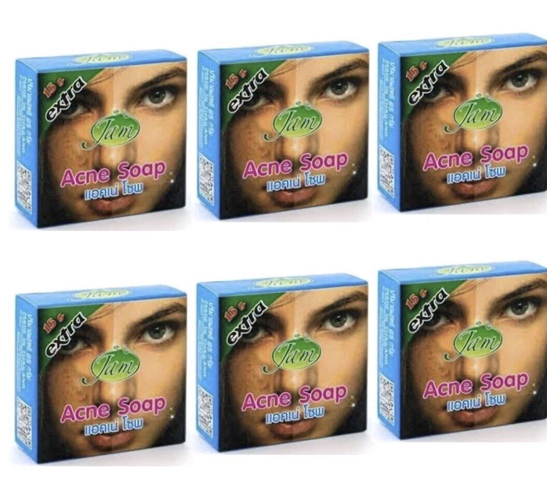 JAM Acne Soap Clear Skin Smooth Face Body Dark Spots 65g x 6
