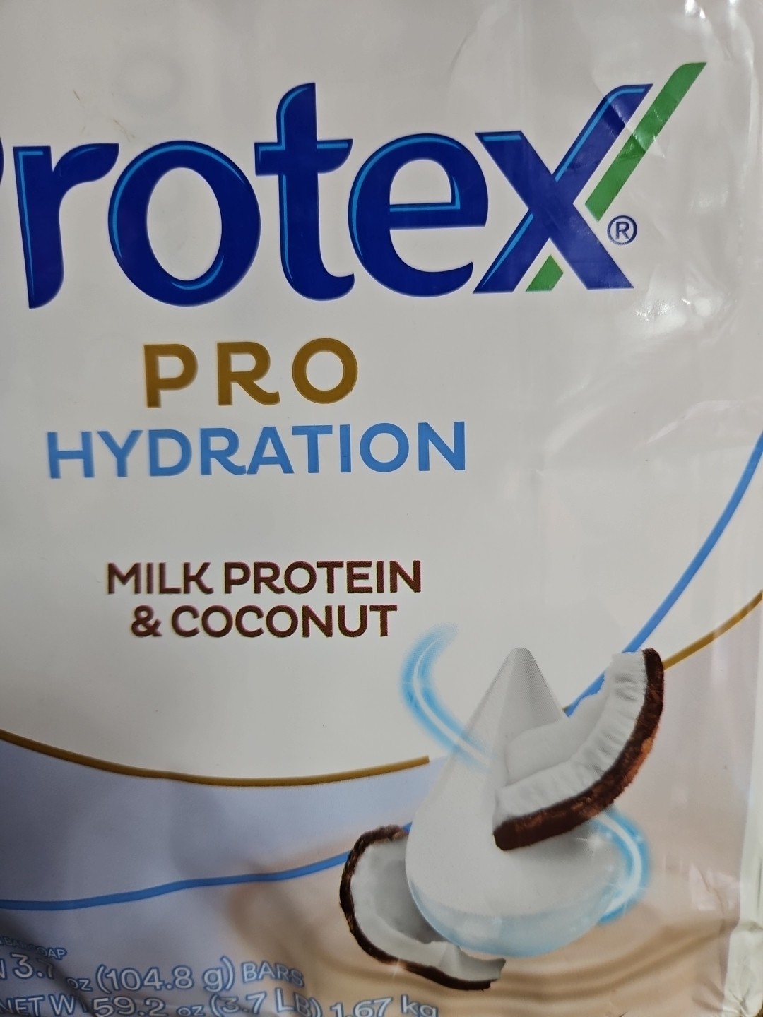 16 BARS PROTEX PRO HYDRATION MILK PROTEIN & COCONUT ANTIBACTERIAL SOAP