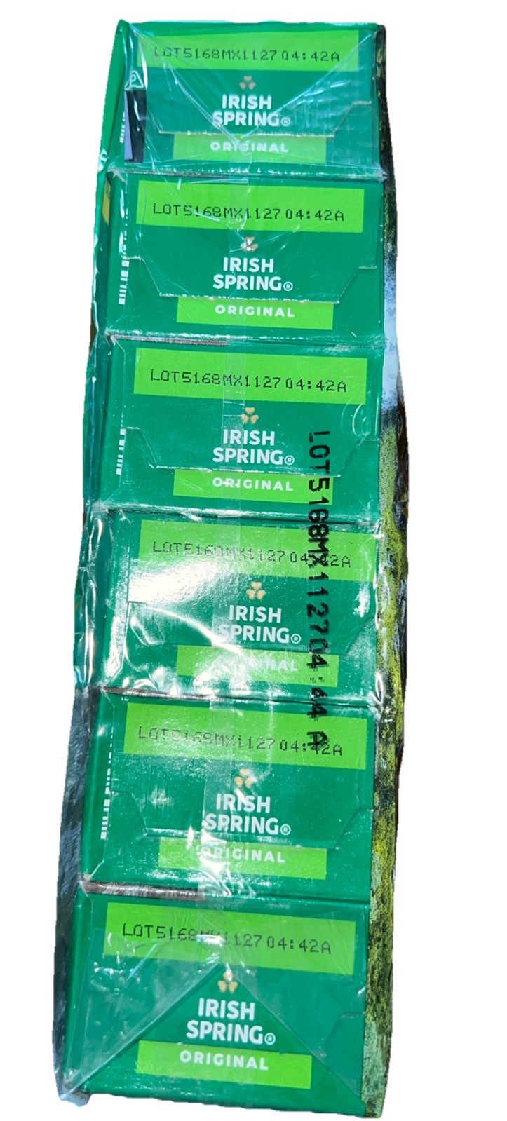 12 Pack of Irish Spring Bar Soap, Original Clean w/ Flaxseed Oil Gluten Free