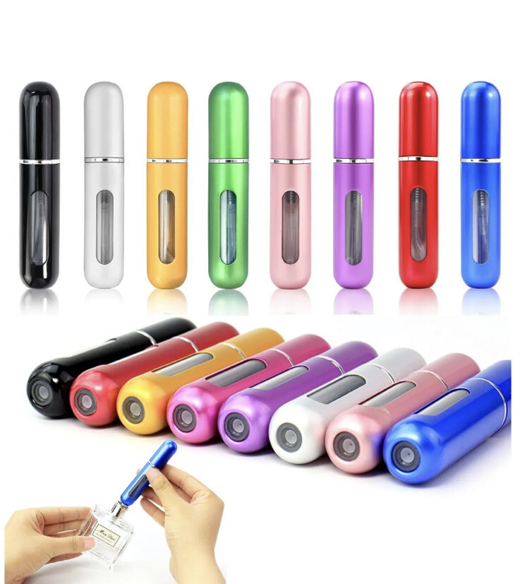Mini Portable Travel Perfume Atomizer 5 ml Disinfectant Spray Refillable