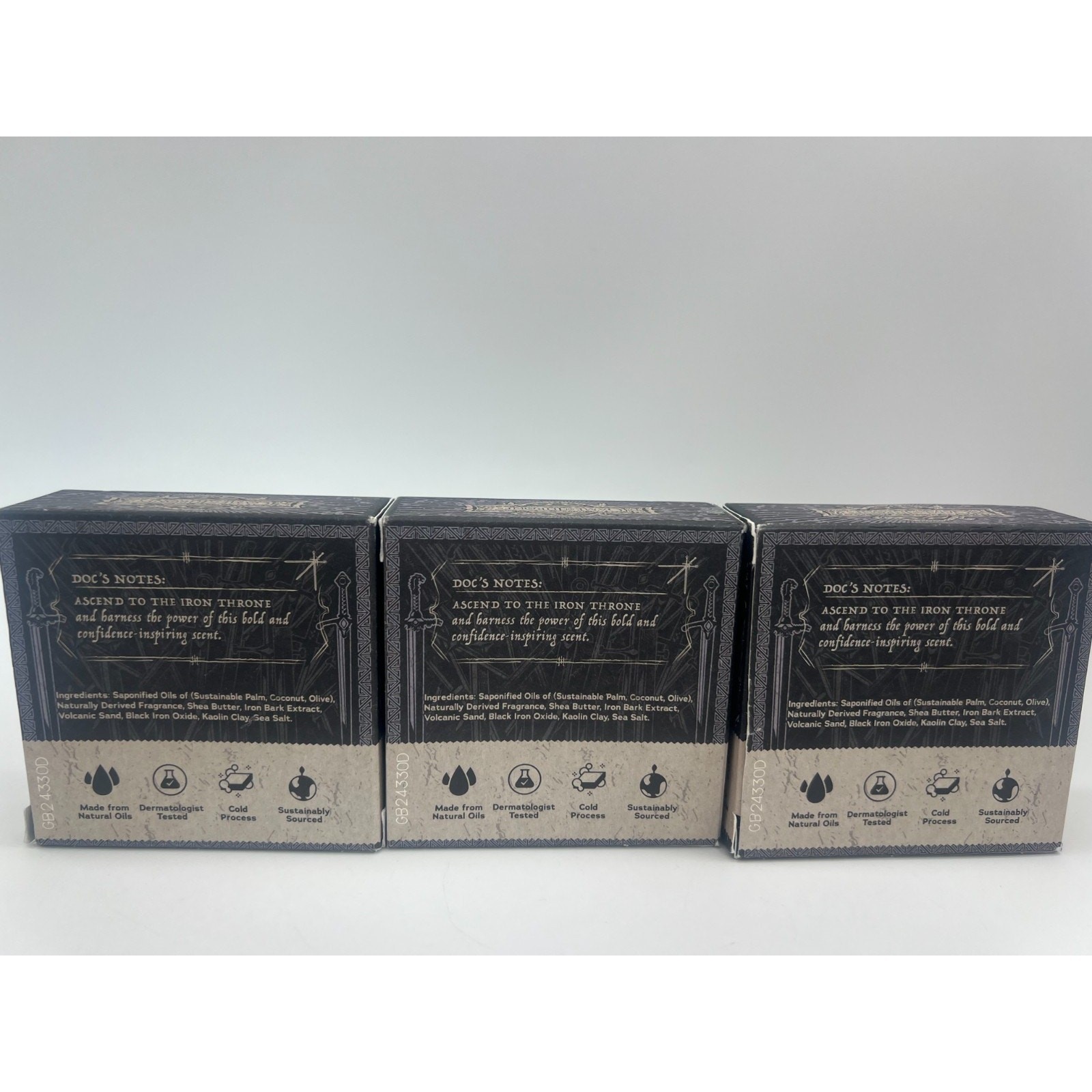 Dr. Squatch Game of Thrones Limited Edition Thousand Sword Men’s Soap Lot of 3
