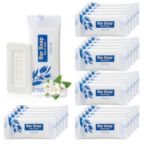 Mini Soap Bars Bulk Individually Wrapped Bulk Bar Soap 0.35 oz Travel Soap 50