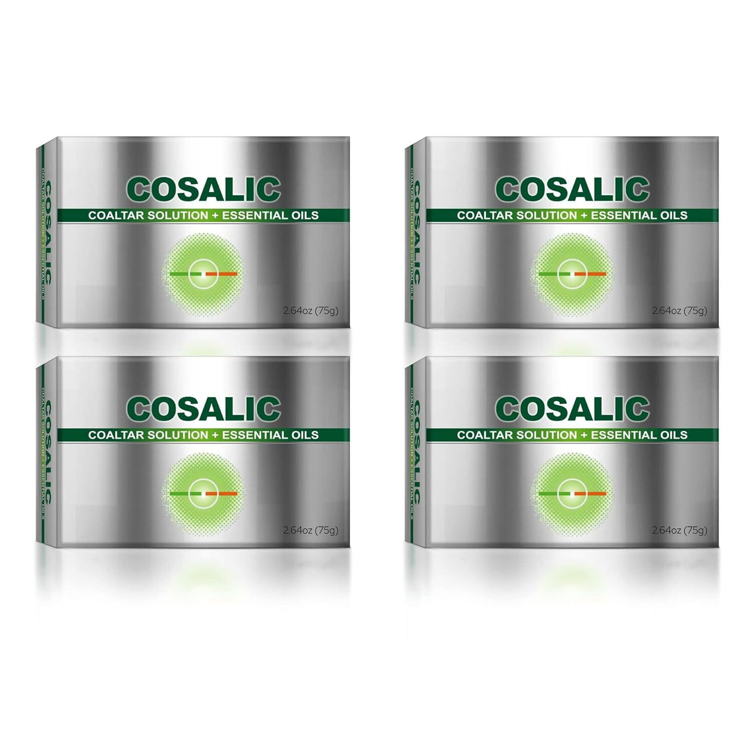 Cosalic Coal Tar Soap – [75g/2.64oz] – (Pack of 4)
