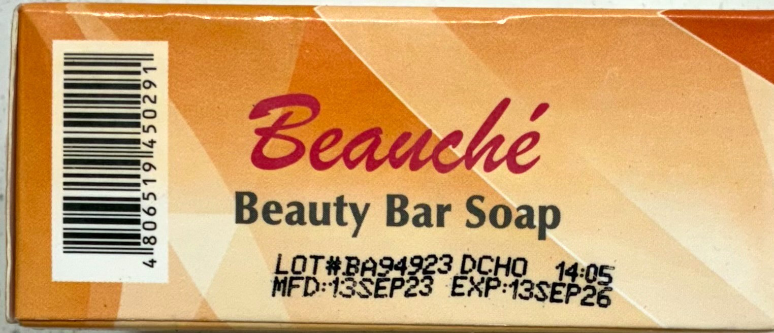 Beauche Beauty Whitening Bar Soap 150g w/ Papaya Extract Face/Body New in Box