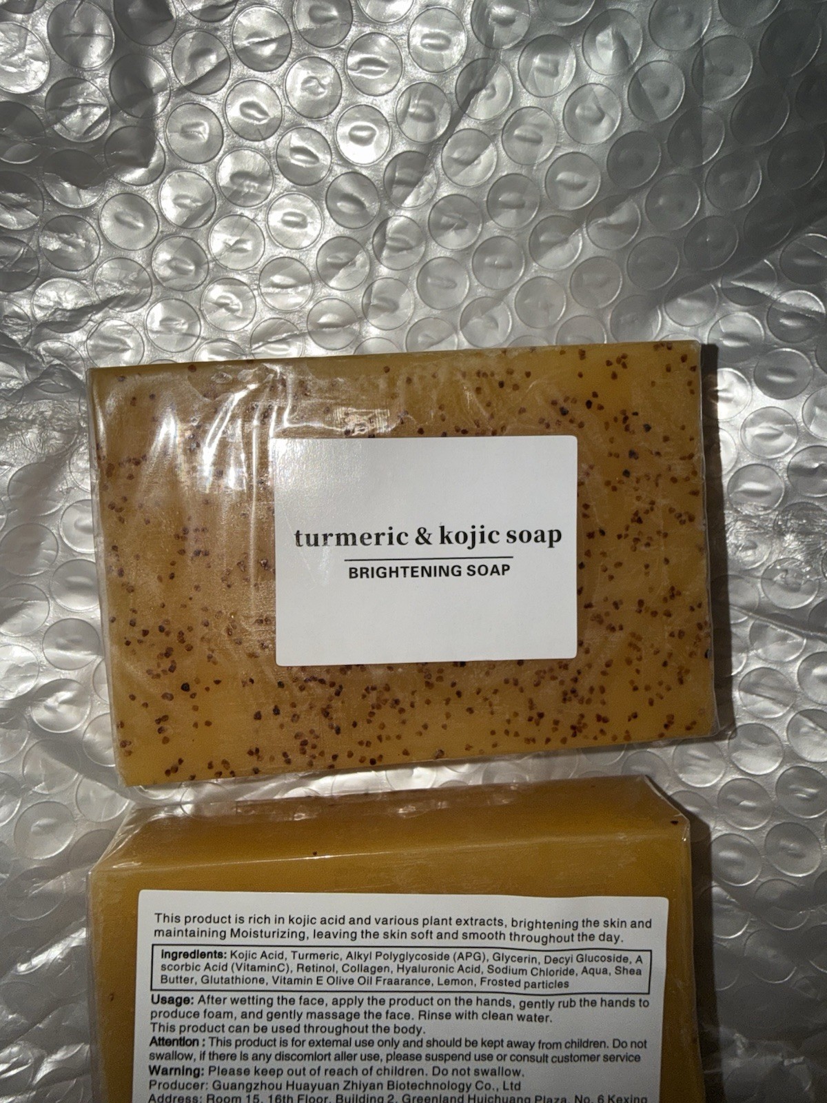 Lemon Turmeric Kojic Acid Soap Bar for Face & Body Brightening 100g