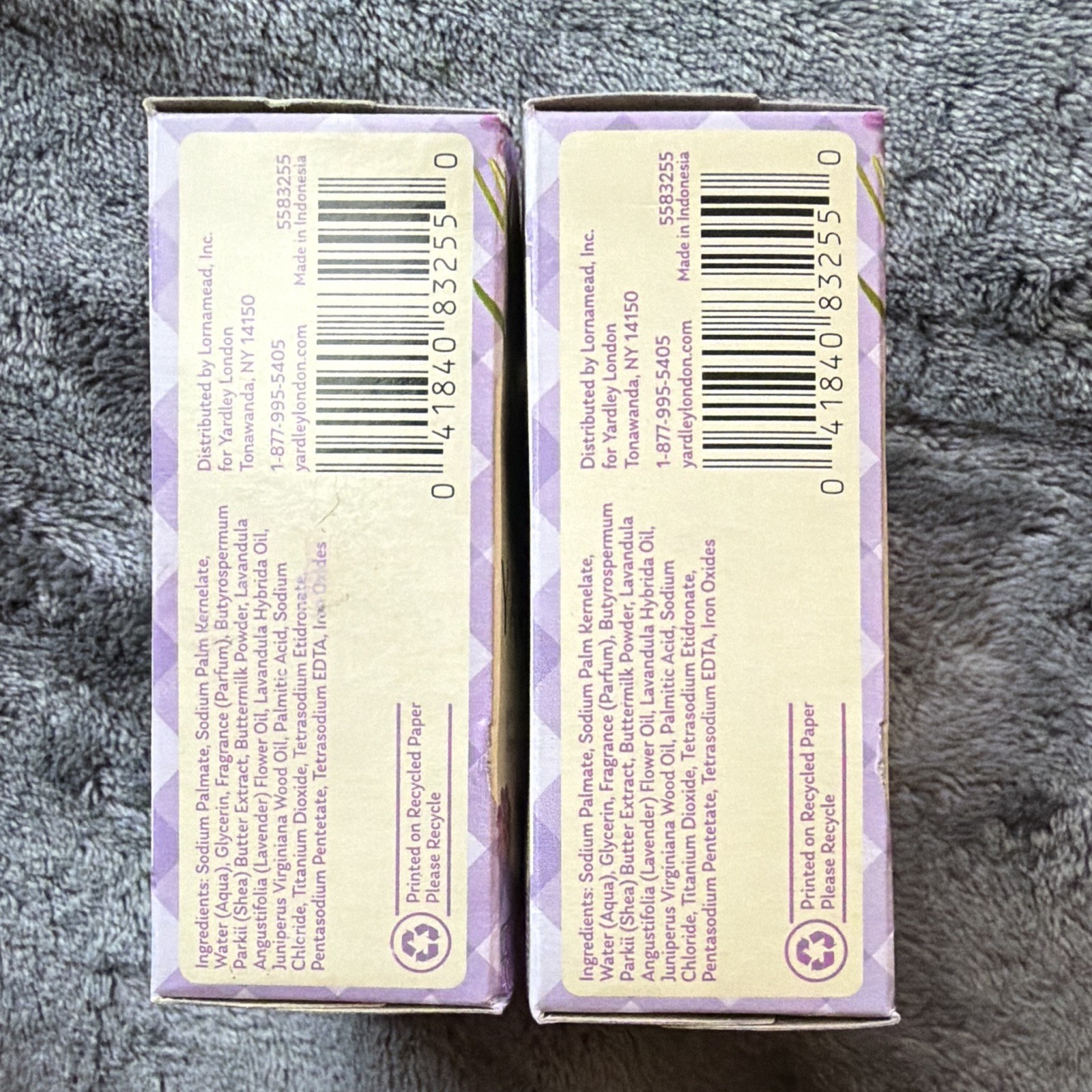 Yardley London Lavender Joy Nourishing Baby Bar Soap Lavender 2-Pack 4 oz