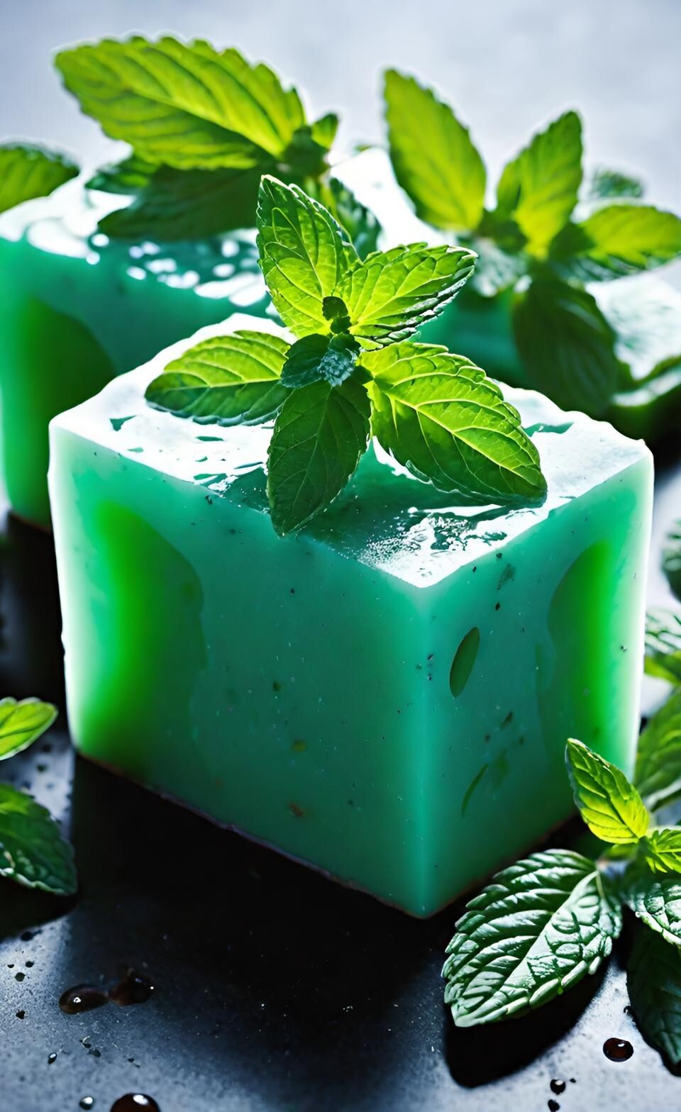Peppermint Handmade Organic Soap Bar Natural Oil Wonderful Scent Premium Body