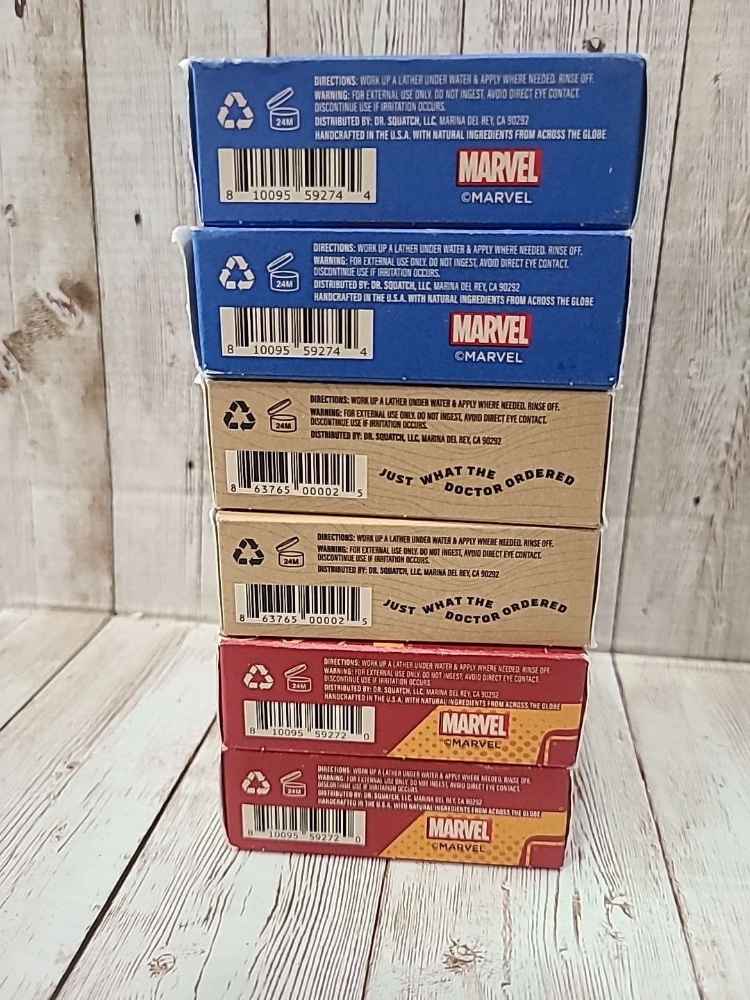 Dr. Squatch – Liberty Lather 6 Pack (Captain America, Iron Man, Bay Rum)