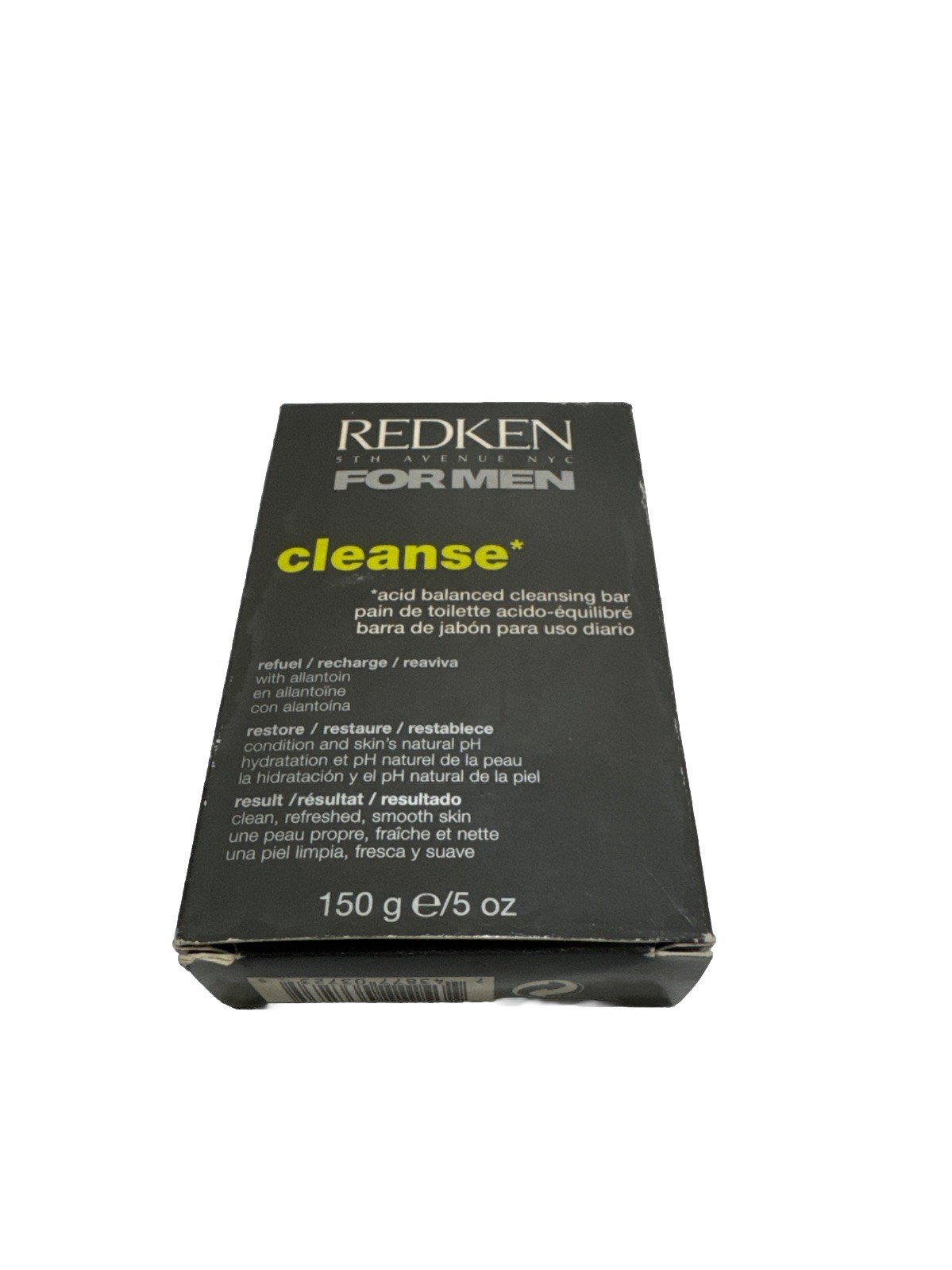 Redken for Men Cleanse Acid Balanced Cleansing Bar 5 oz New Sealed 1 Bar
