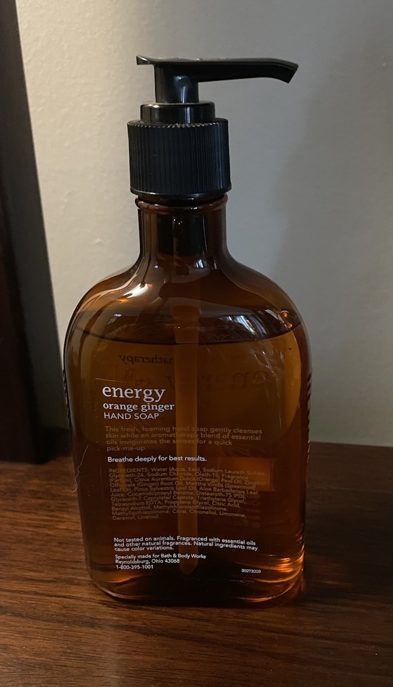 Energy Orange Ginger Hand Soap 8 fl.oz. Aromatherapy Bath & Body Works￼