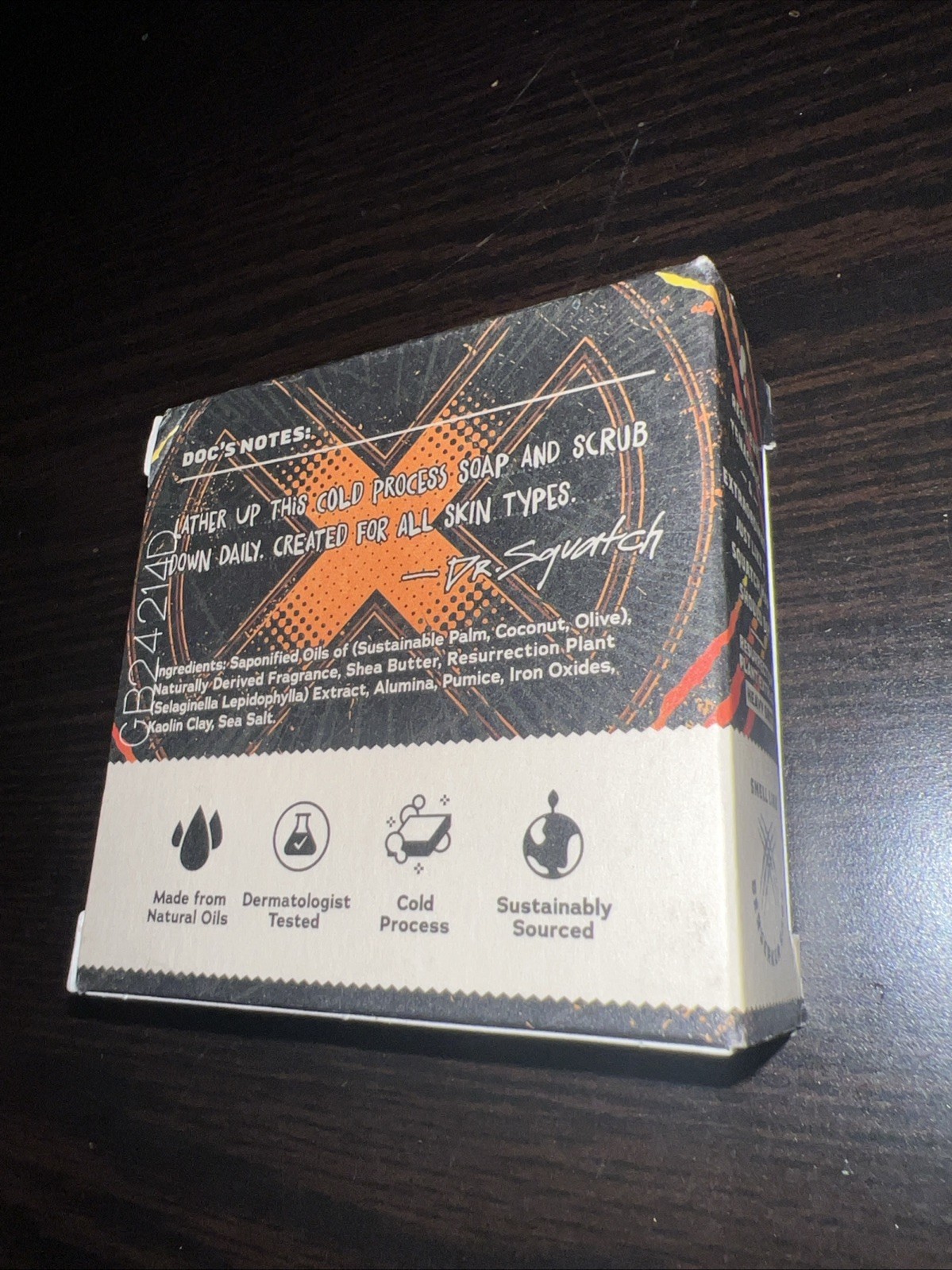 Dr. Squatch Marvel X-Men Adamantium Scrub Men’s Exfoliant Bar Soap, 5 oz