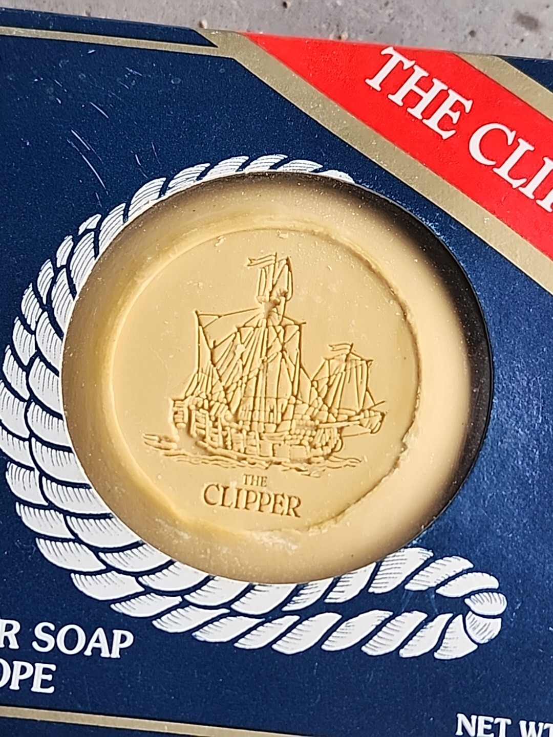 Vintage The Clipper Soap on A Rope 5 Oz Boxed New Old Stock NIB