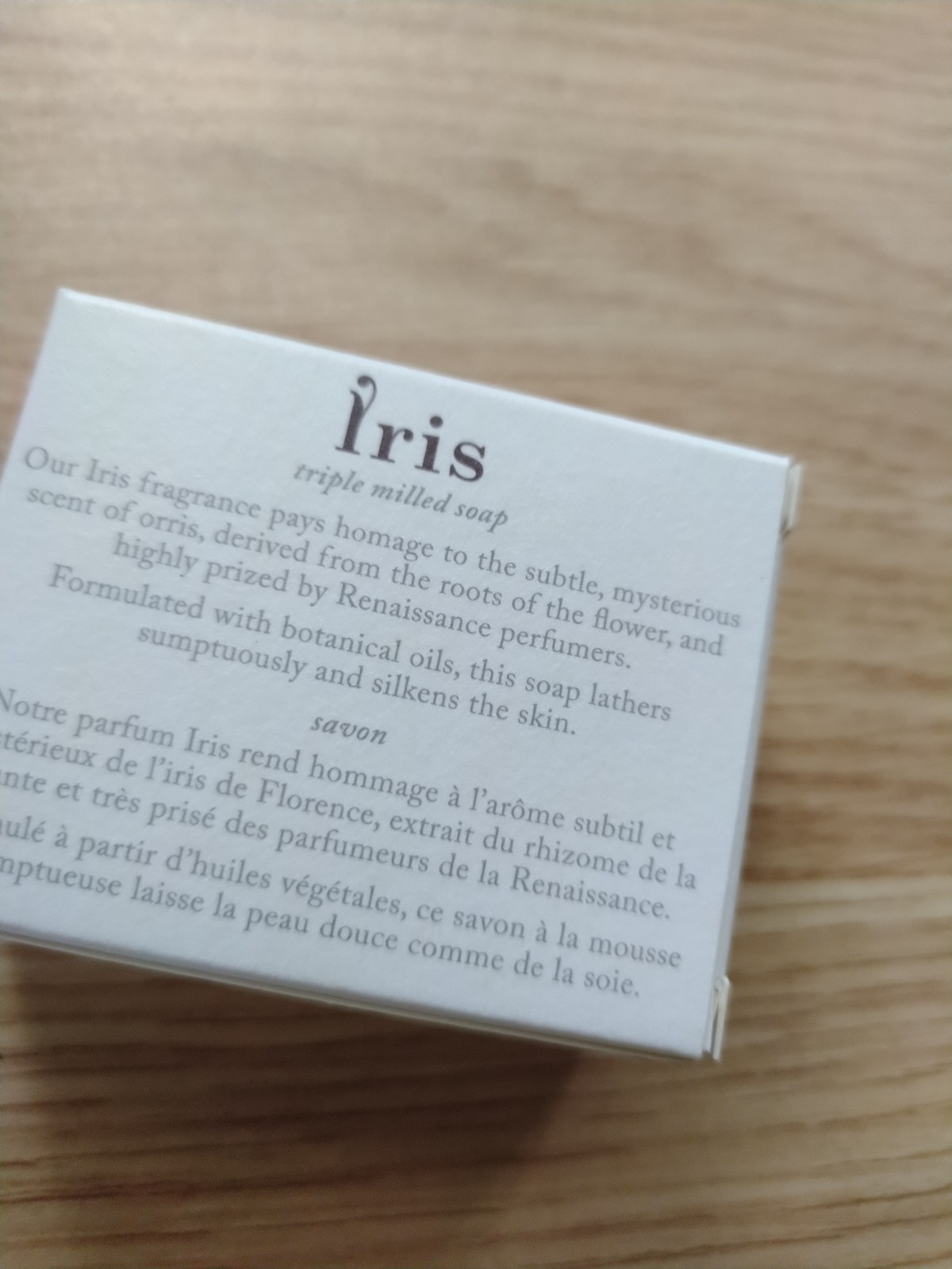 CRABTREE & EVELYN IRIS TRIPLE MILLED SOAP BAR – 40g/1.4oz SMALL