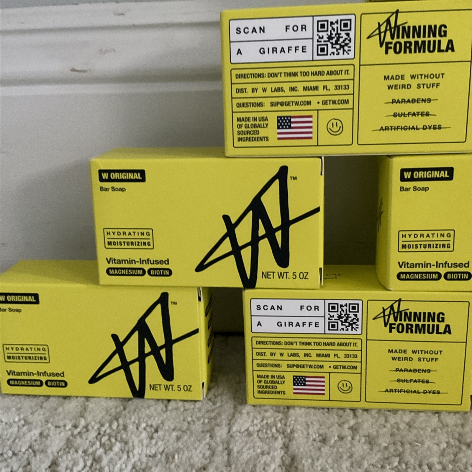10 Pk W Original Jake Paul Bar Soap Hydrating Vit Infused Magnesium Biotin 5oz