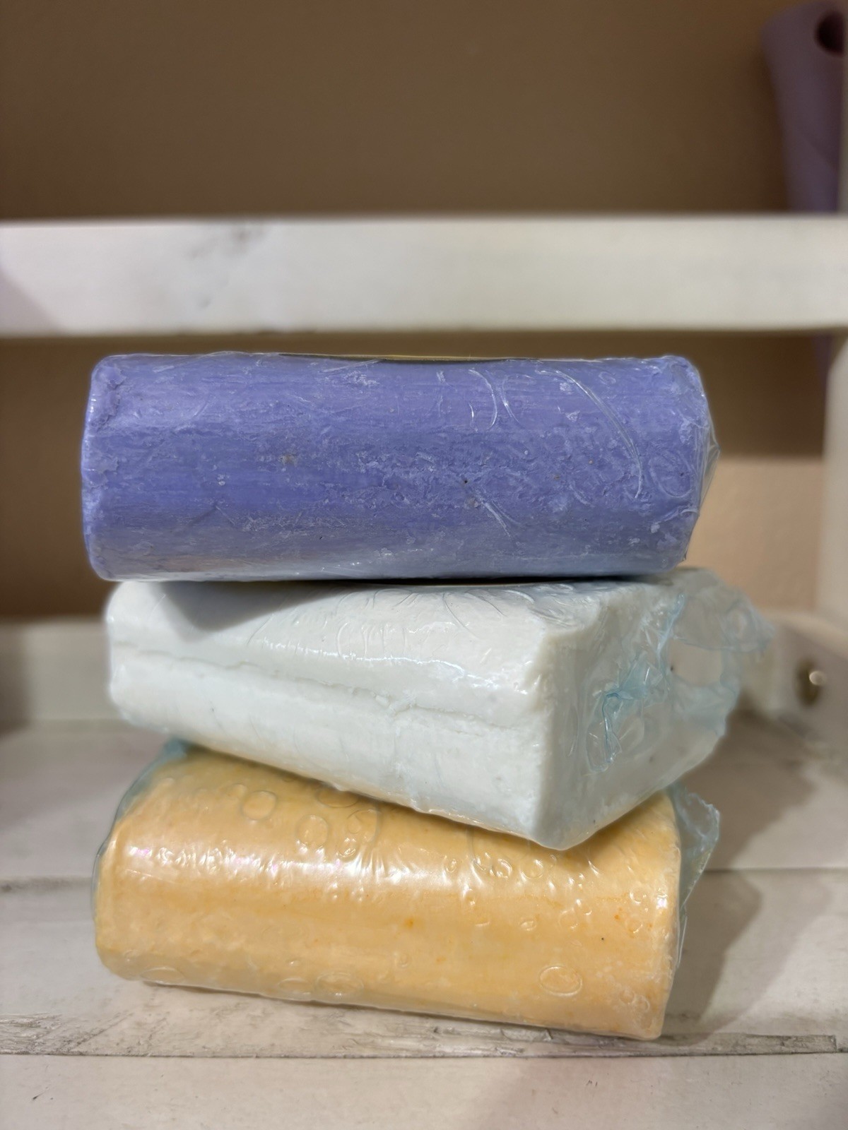 Natural Bar Soap Amish Farms 3 Bars Hand Cut Hand Crafted 5+oz Vegan