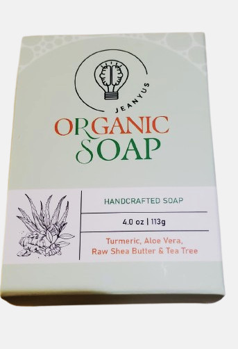 Turmeric Soap, Aloe Vera Soap, Tea Tree Soap, Raw Shea Butter Soap Handcrafted