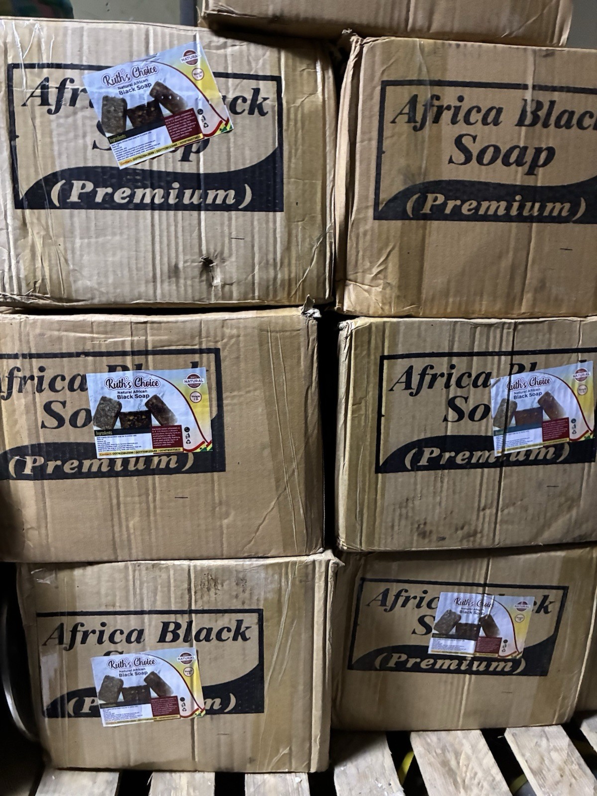Ruth’s Choice Natural African Black Soap Premium 1 kg Jumbo Rectangular Bar