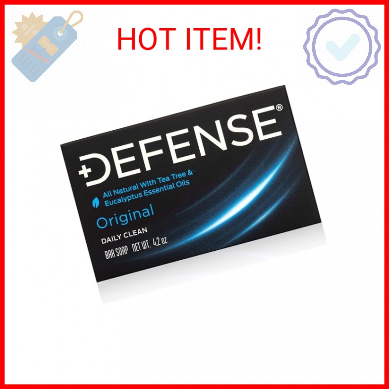 Defense Soap 4.2 Oz Bar – 100% Natural Tea Tree and Eucalyptus Oil