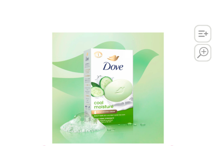 Dove Soap Bar Cool Moisturizing Cream Beauty 6 Pack x 90g – 3.17 oz