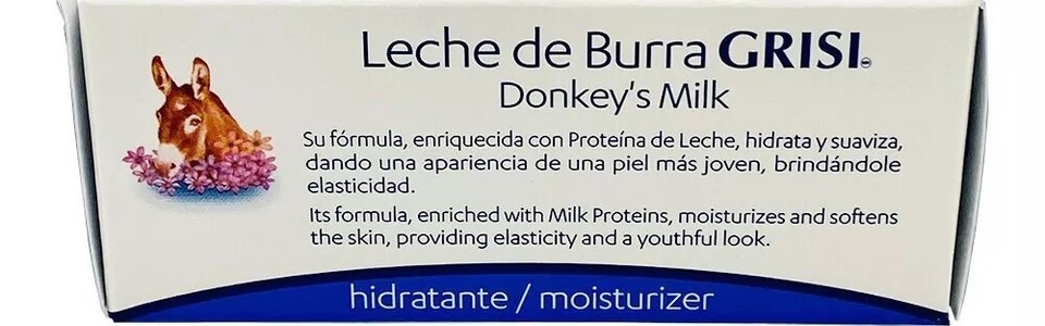 Grisi Donkey’s Milk / Leche de Burra Soap. Moisturizer & Skin Softener. 3.5 oz